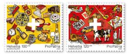 💥Briefmarken-Serie «Pro Patria - Schweizer Kulturgut» postf