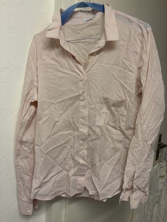 Damen Bluse rosa gestreift Grösse M Zustand gut