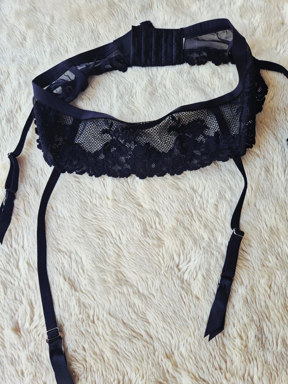 Altra biancheria intima: Stringhosenhalter Gürtel schwarz Spitze Grösse M neu – Nuovo (secondo la descrizione) da Elsau venduto da the-colorful-side 5