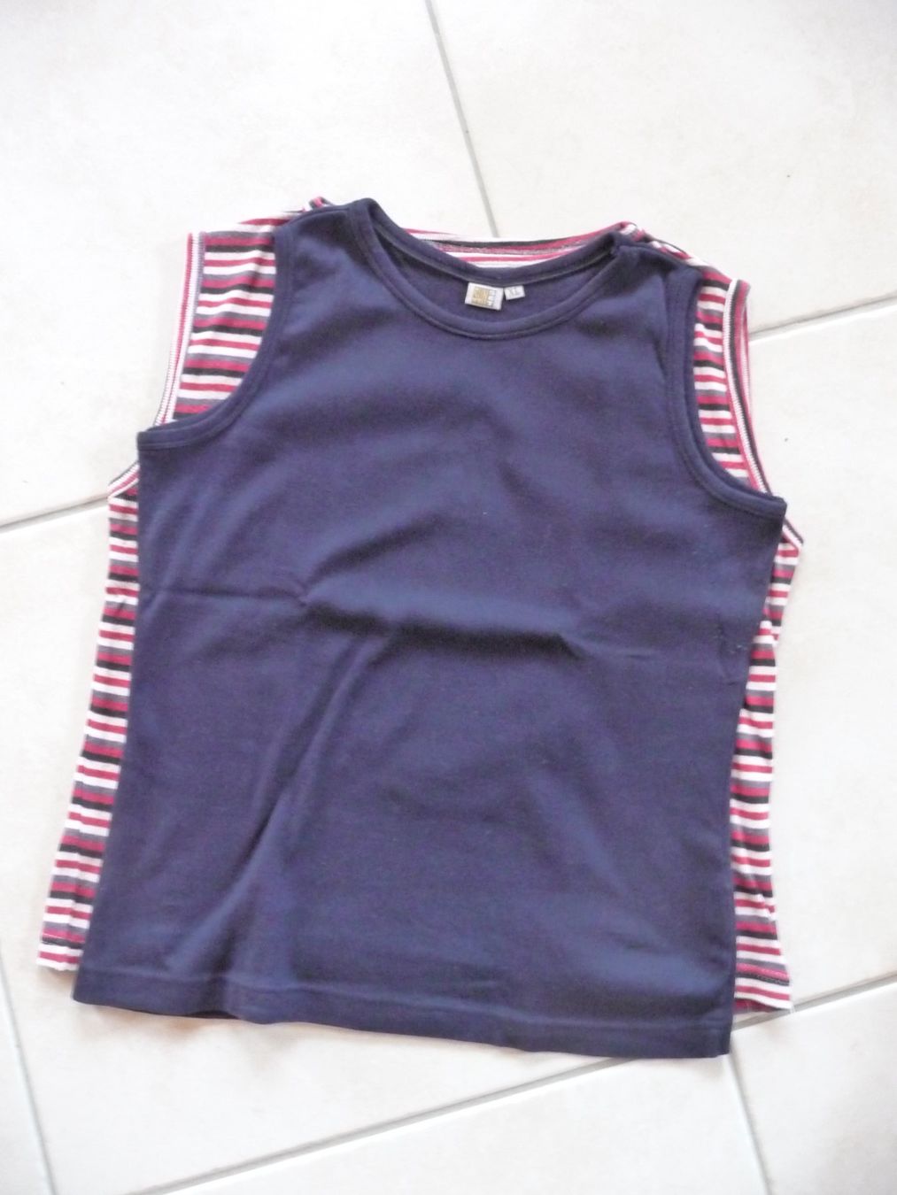 T-shirt: 2 Shirt gestreift, dunkelblau Grösse XL – Usato da Kirchberg BE venduto da lavendel02 1