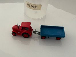 Preiser 9502 Traktor mit Anhänger