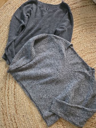 Pullis warme Pullis grau Pullover Shirts M Oberteile