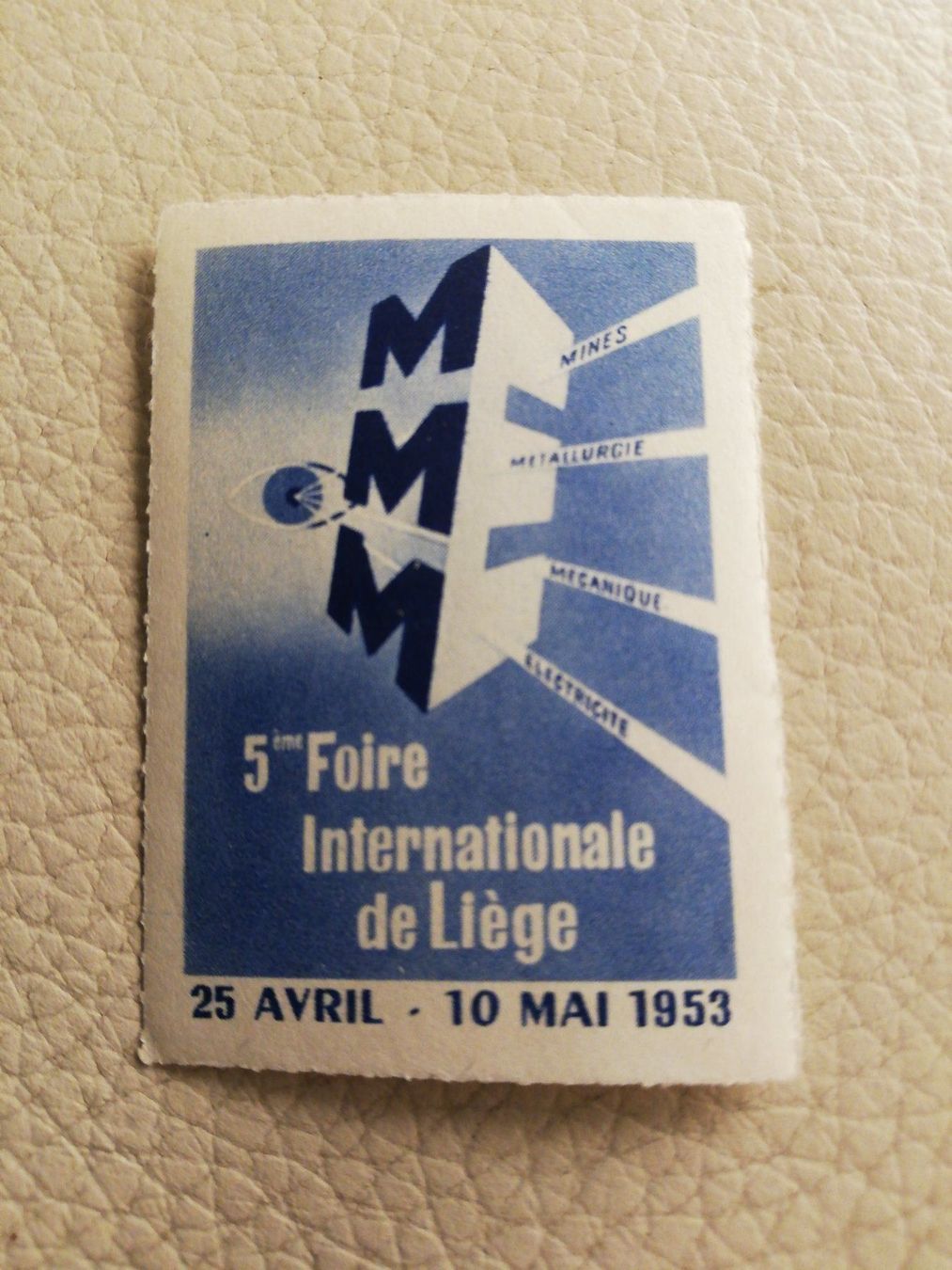 Vignettes Autoroutières: Vignette Foire de Liège 1953 – Neuf (Voir description) à zumikon par lotegrandote