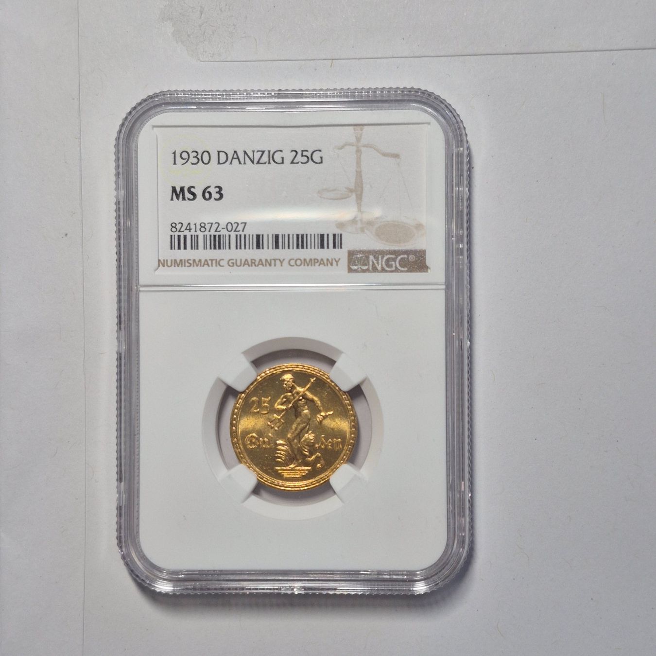Tutti le monete: 25 Gulden 1930 Danzig - Polen MS63 – Usato da Schlieren venduto da num.boutique