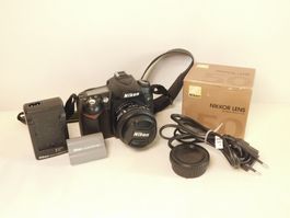 Nikon D90 Set + Top AF Nikkor 50mm f/1.4D Objektiv - Perfekt