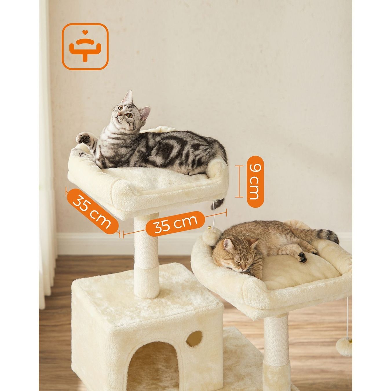 Tiragraffi: Kratzbaum 143cm Stabiler Katzenbaum TRAVIS – Nuovo (secondo la descrizione) da Lachen SZ venduto da MAMORU-MOEBEL 3