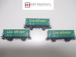 Märklin 48781 Set gedeckte Güterwagen Königsbacher OVP AC H0
