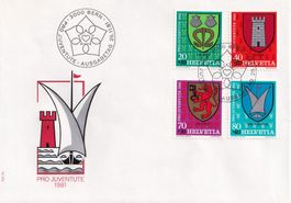 Lot Pro Juventute FDC 1981 1982 1984 1986 1988