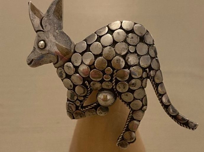 Spille & Fermagli: Känguru 🦘 Brosche 800 Silber – Usato da Birr venduto da Vintage-Liebhaber