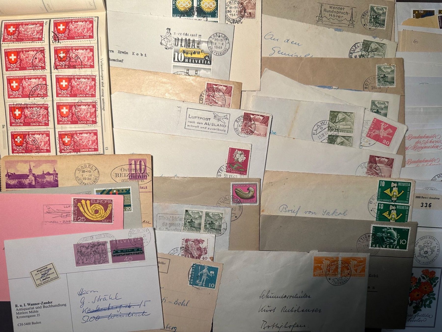 Tutti i francobolli: Grosse Sammlung Bedarfsbriefe Sonderbriefe FDC usw. – Usato da Stettfurt venduto da 2442 5
