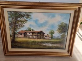 Zeitgenössisches italienisches Ölgemälde