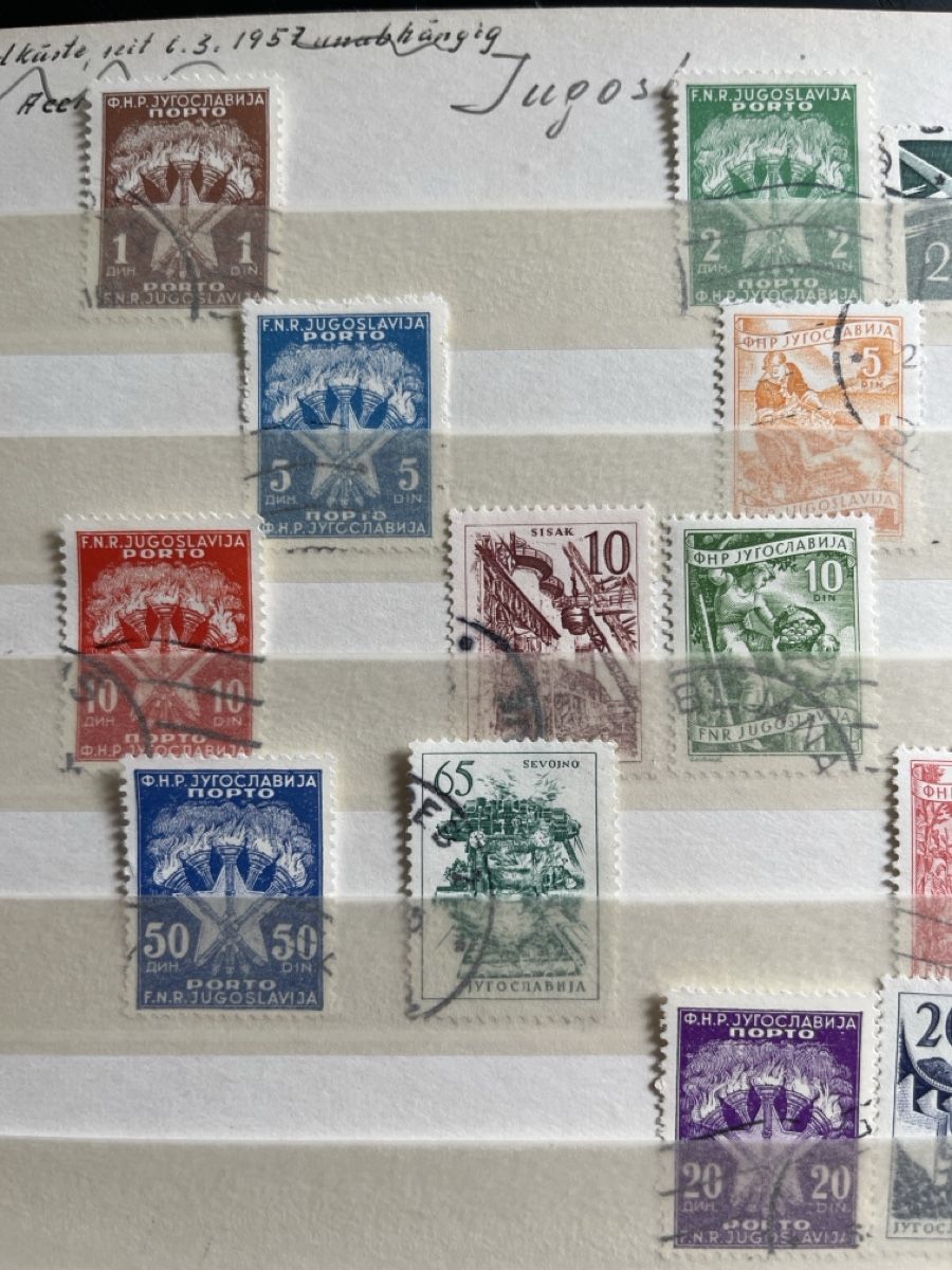 Tutti i francobolli: Sammlung Jugoslawien Briefmarken – Usato da Zürich venduto da pantelicarsenije 1