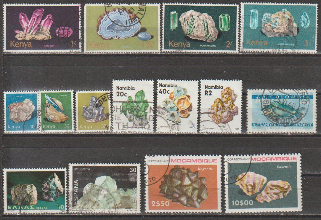 Tous les timbres: Minéraux et pierres précieuses – D'occasion à Crans-Montana par kira56 1