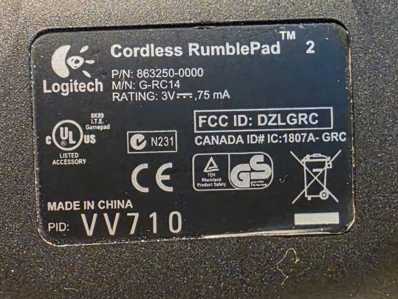 Logitech Manettes: Logitech Cordless Rumblepad 2 Wireless Controller – D'occasion à Bassersdorf par ciao555 2