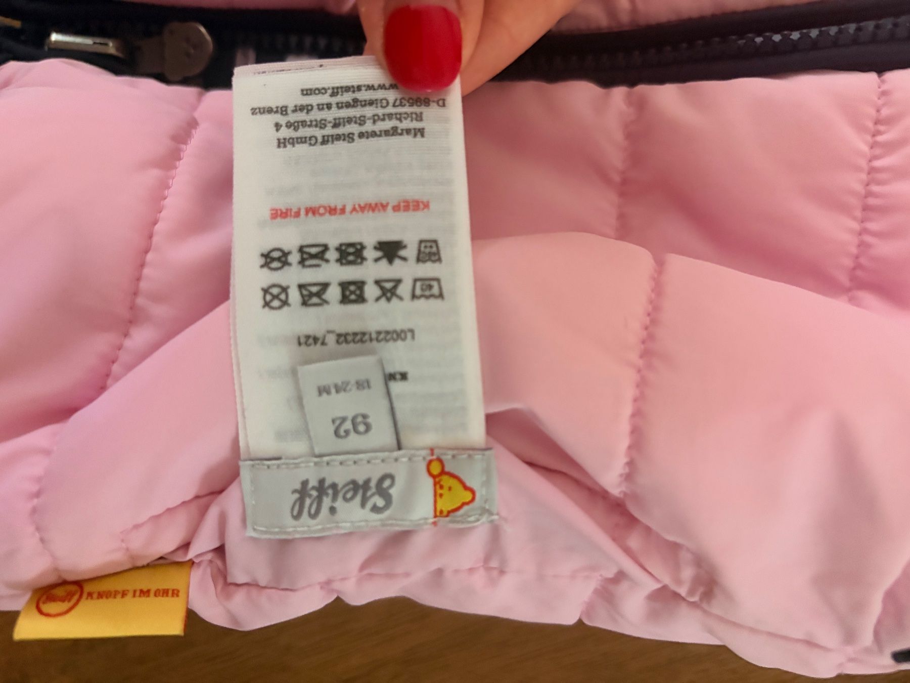 Steiff Sonstige Mädchenkleider: Veste sans manches 2 faces - Steiff 92 – Neu (gemäss Beschreibung) aus Winterthur von Melurich 2