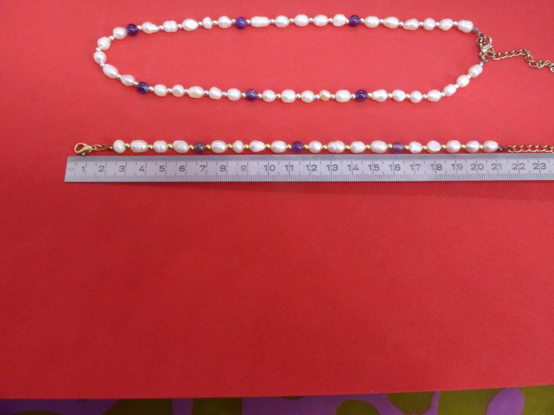 Altri gioielli: Collier et bracelet perles eau douce et boule améthyste – Usato da Porrentruy venduto da Tic-Time 6