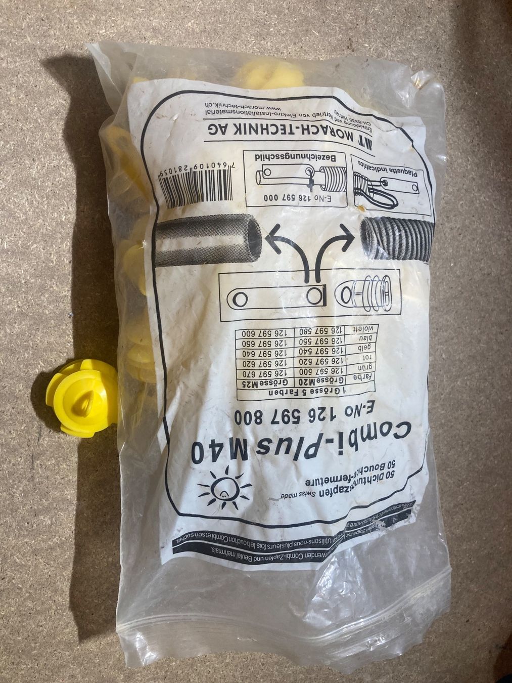 Sanitari: 33x Combi-Plus M40 Dichtungszapfen Elektrorohr – Usato da Heimenschwand venduto da Beuggerts