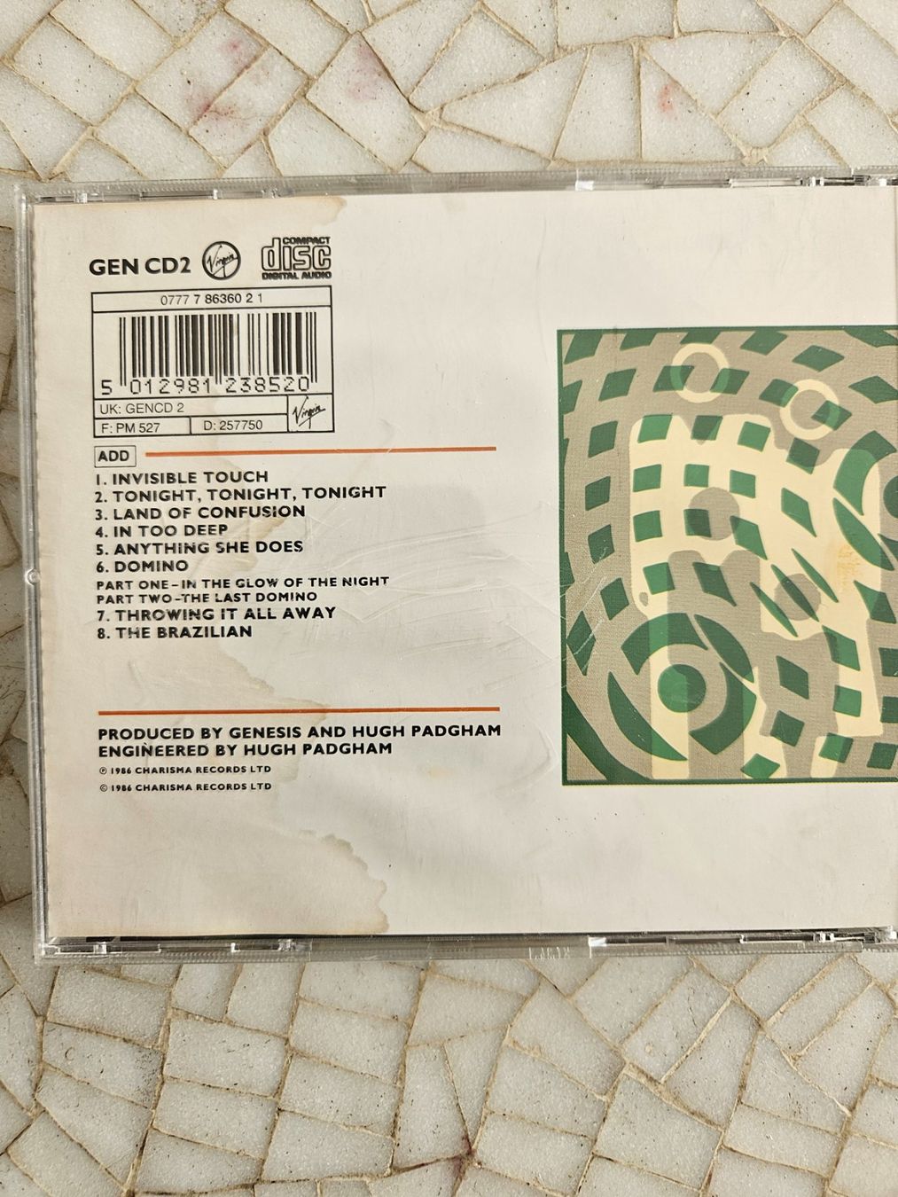 CDs: Genesis Invisible Touch CD Album – Gebraucht aus Zürich von lorenzo167 1