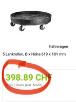 neuer 200l Fasswagen, universell Rubbermaid