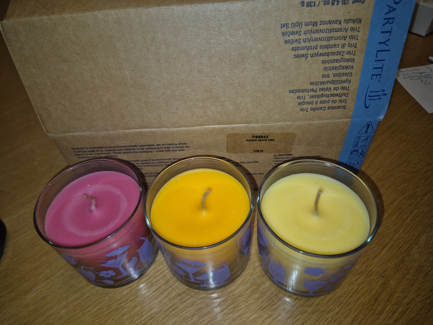 Candele: Partylite Duftwachsglas Summer Drinks Trio – Nuovo (secondo la descrizione) da Buttikon SZ venduto da sefa02 1