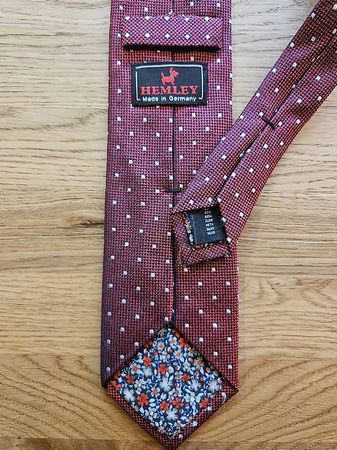 100% Seide Krawatte Hemley Muster