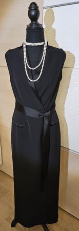Robe noire longue,  impeccable pour soirée! Toxedo style