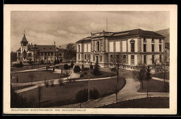 Ansichtskarten: Solothurn, Kunstmuseum und Konzerthalle – Gebraucht aus Berlin von bartko-reher