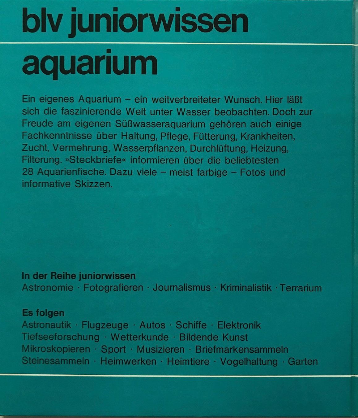 Libri: juniorwissen aquarium – Usato da Sarnen venduto da Livres 1