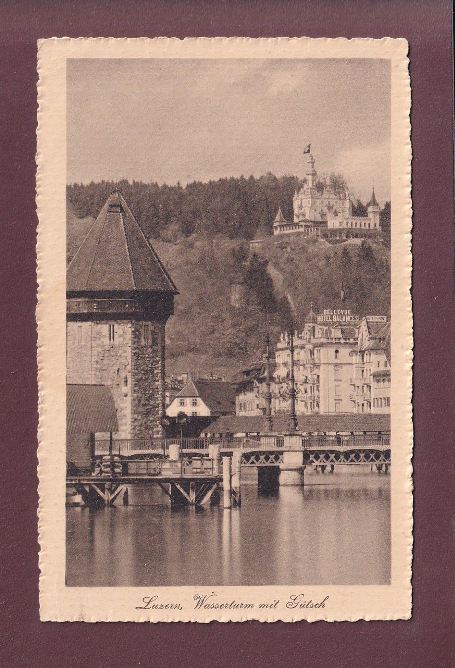 Cartes postales: LUZERN - Wasserturm - Gütsch – D'occasion à Pully par nicecards