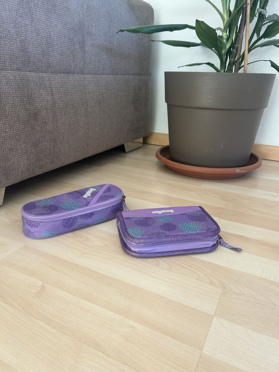 Ergobag Kindertaschen: Schulrucksack Ergobag lila mit Etuis, Einhorn gebraucht – Gebraucht aus Zug von die_2k2w 4
