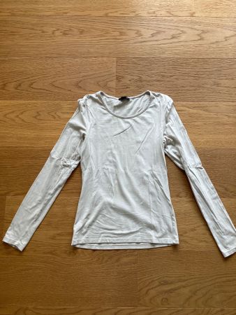 Amisu Langarmshirt, Gr. M, beige - Ideales Basic Teil!