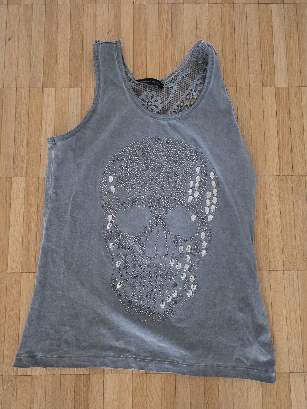 Philipp Plein Top: Philipp PleinTanktop mit Totenkopfprint Gr. S – Usato da Laufenburg venduto da may_r2st