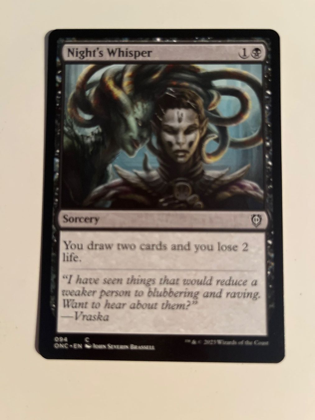 1 x Night's Whisper - Magic: The Gathering - MtG (Gebraucht) in Kriens für CHF 1 - mit Lieferung