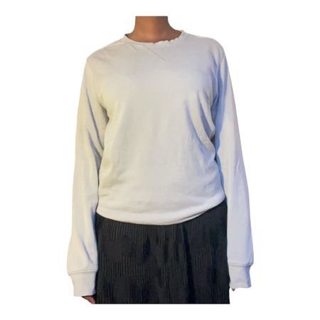 Pullover Langarm Hellgrau Unisex M Guter Zustand