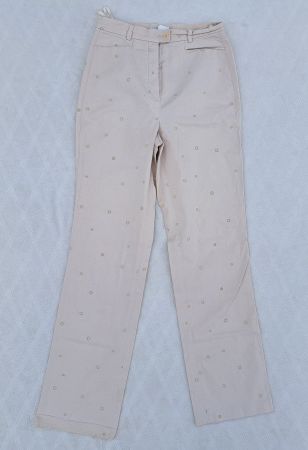 Bequeme Hirsch Damenhose mit Stickerei Gr. 38