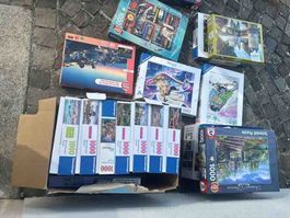 Puzzle Konvolut 1000 Teile diverse Marken gebraucht