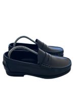 Saxone of Scotland Penny Loafer | Schwarz | UK 11/45