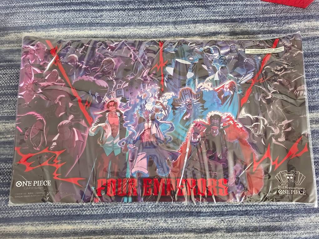 Bandai Sammelbilder & Trading cards: One Piece Card Game 2nd Anniversary 4 Emperors Playmat/Box – Neu (gemäss Beschreibung) aus Carona von OnePieceday26 2