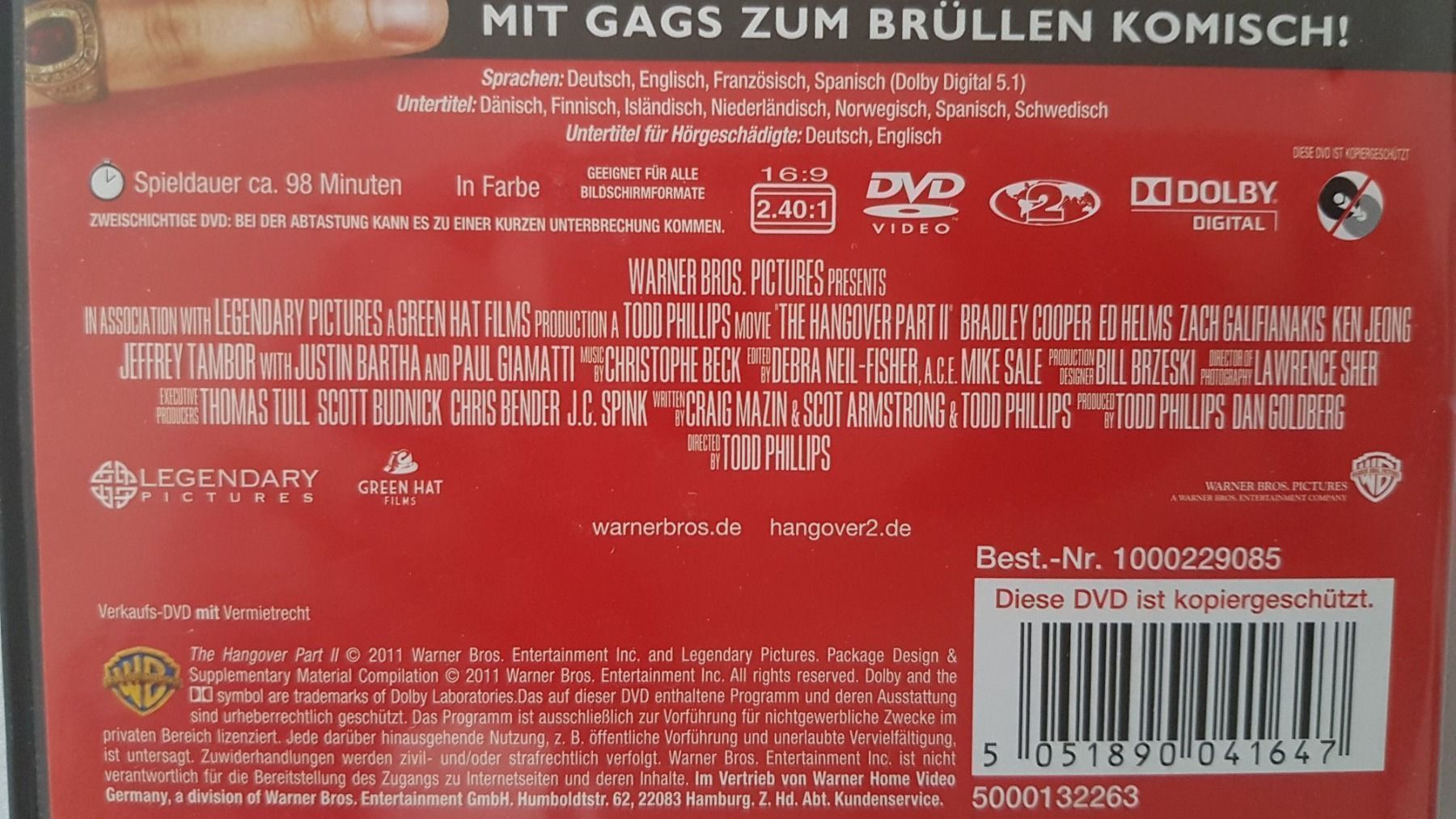 Tutti i DVDs: DVD Hangover 2 – Usato da Oetwil am See venduto da fineli2 1