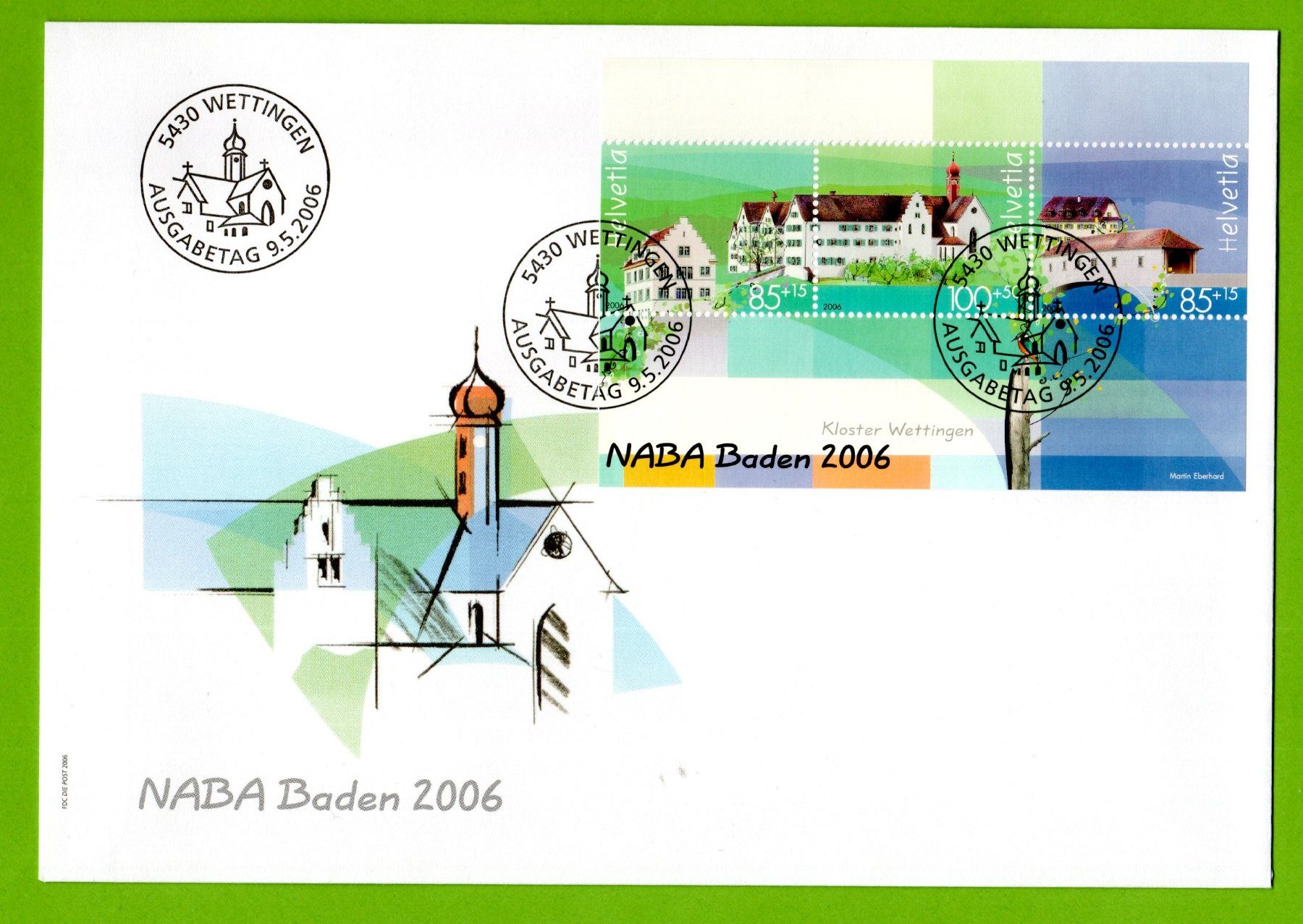 Tutti i francobolli: 2006 FDC NABA Block I Baden LP – Usato da Stein am Rhein venduto da Huehnerhund