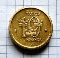Schweden 10 Kronor, Nordic Gold, Messing 2001