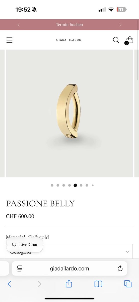 Bijoux piercing: GIADA ILARDO PASSIONE BELLY Bauchnabel Piercing Gold – D'occasion à Zug par lari_