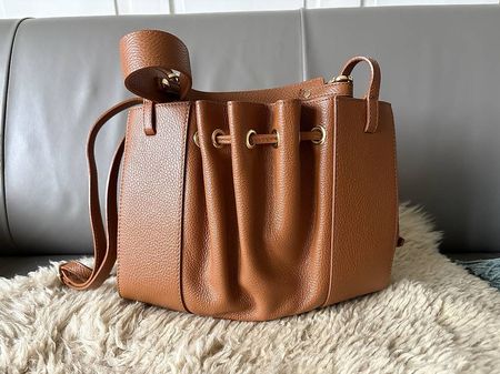 Lederhandtasche neu // Handbag leather new // Roberta M