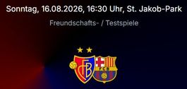 2 Tickets FC Basel – FC Barcelona | Sektor C4 Balkon