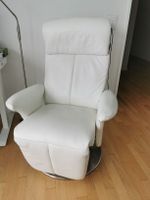 White Leather Recliner Chair Used
