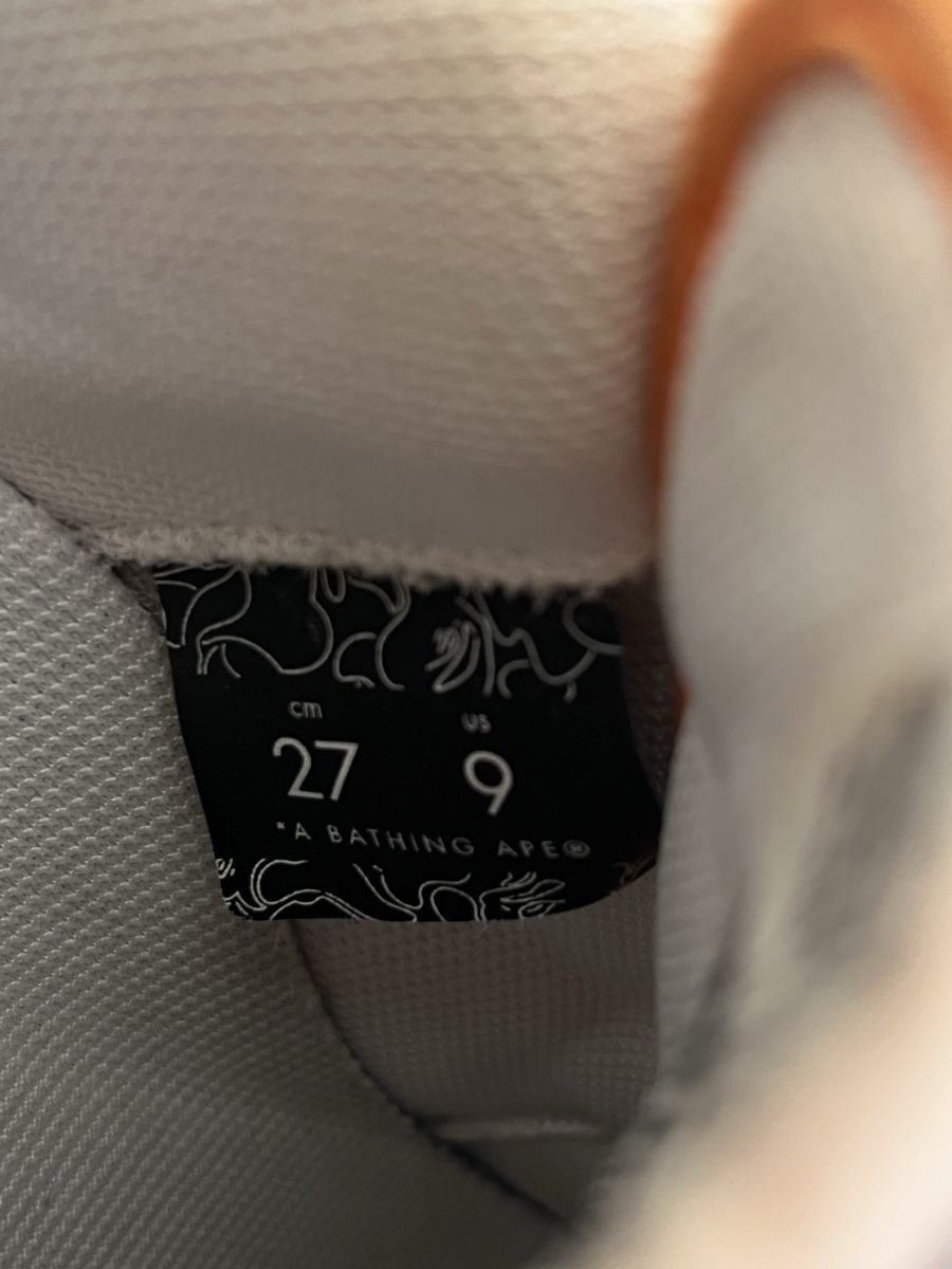 Bape Scarpe da uomo: Baskets BAPE STA orange et blanches - Taille 42 comme neuf – Usato da Vufflens-la-Ville venduto da lor_m7td 6