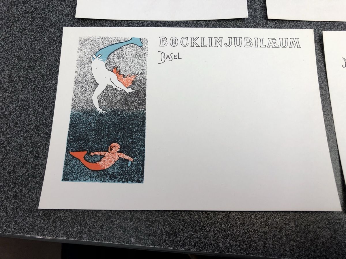 Grafica & Litografie: Archivfrische LITHO Vorlagekarten ARNOLD BOECKLIN – Nuovo (secondo la descrizione) da Lufingen venduto da Rac0 5