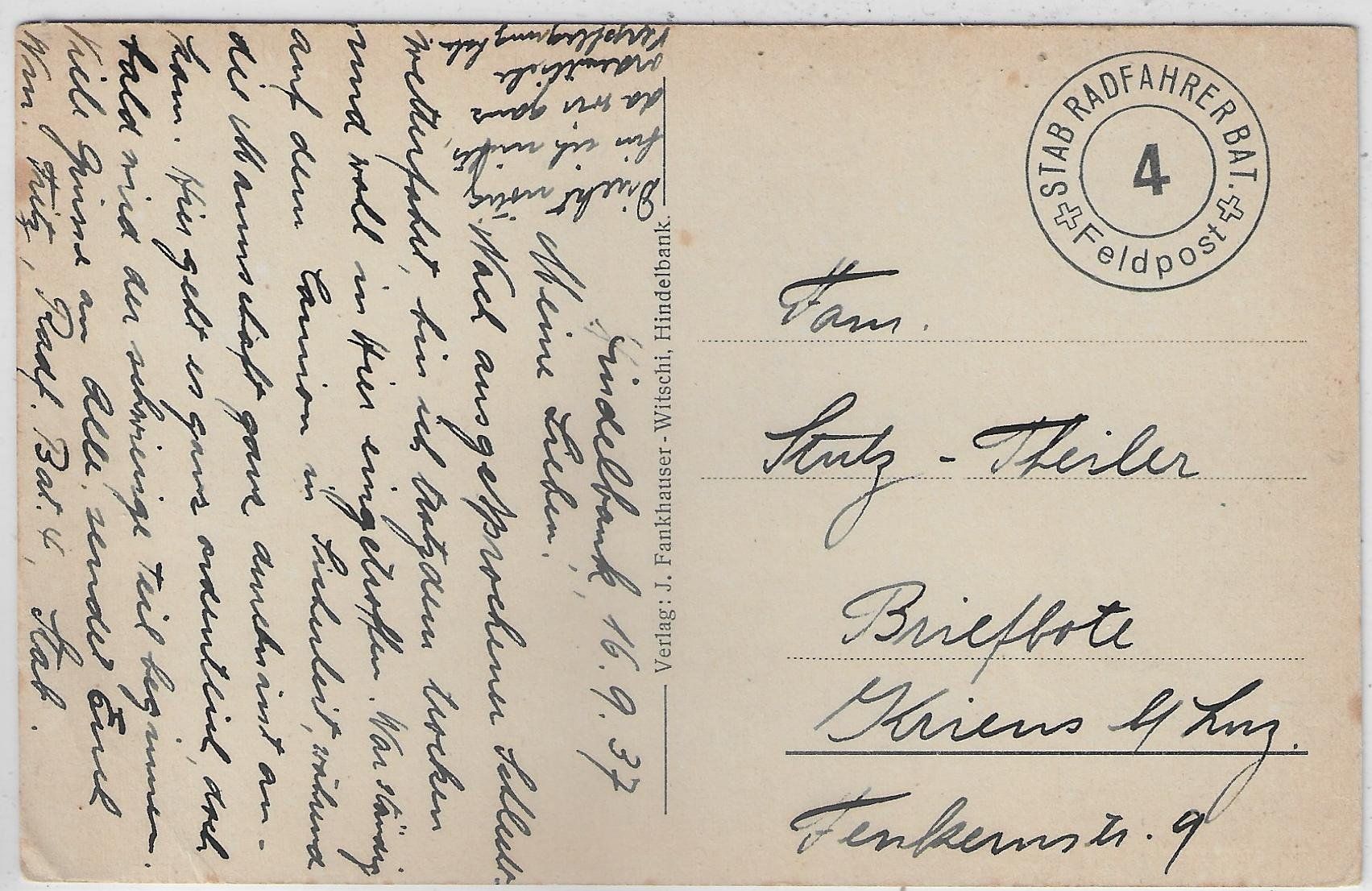 Cartoline postali: Hindelbank - Dorfpartie mit Kirche – Usato da Ettingen venduto da Kartenplanet 1