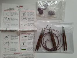Knitpro Rundstricknadeln Set 6mm, 7mm, 8mm mit 3 Seilen
