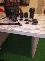 Canon EOS 200D Kamera mit 3 Objektiven und Tasche gebraucht